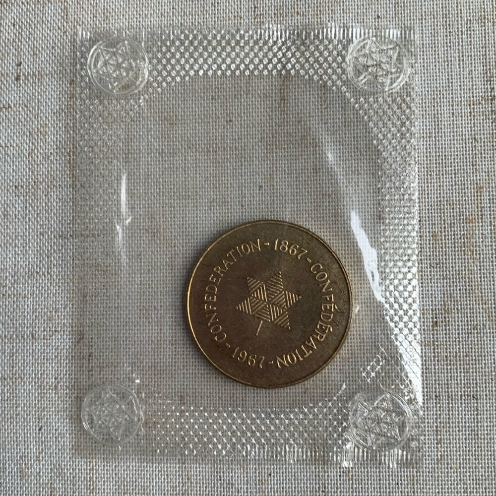 Canadian Confederation 1867-1967 coin.